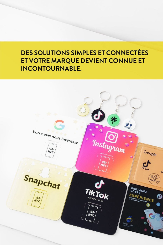 Plaque NFC Bois Multi Réseaux Sociaux – Image 4