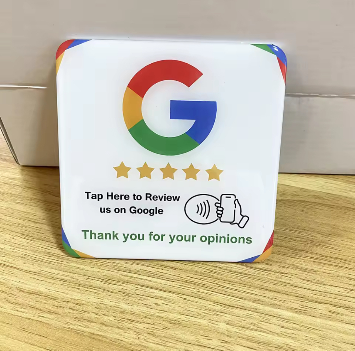 Plaque NFC Avis Google